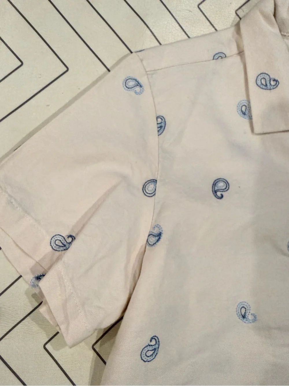 Gingersnaps Cream Short Sleeve Button Down